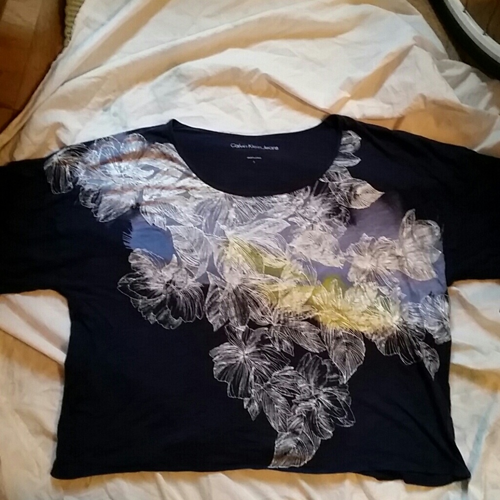 Calvin Klein Jeans oversized floral print Teesz S